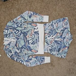 Marika size: Small, floral blue and pink